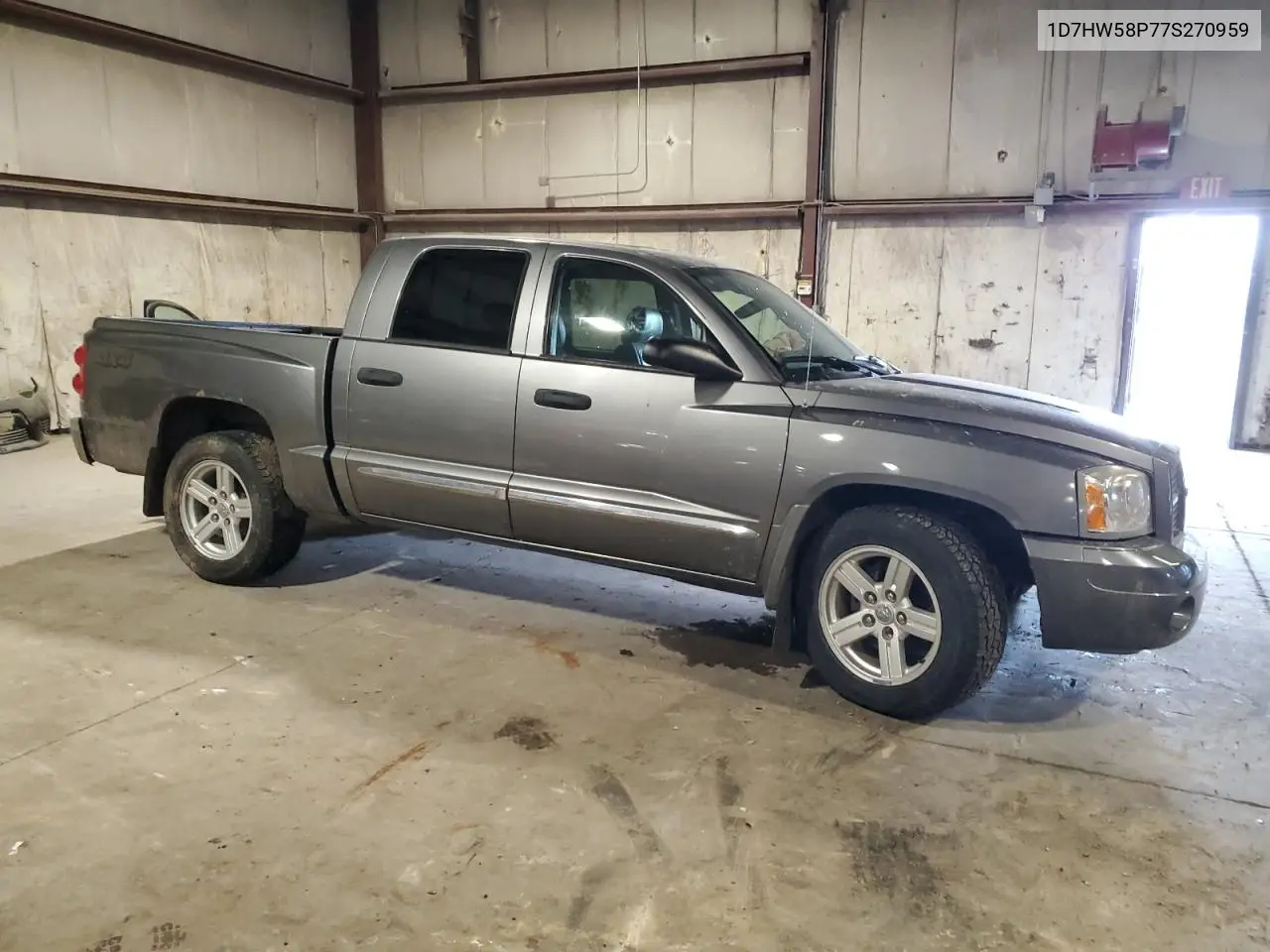 2007 Dodge Dakota Quad Laramie VIN: 1D7HW58P77S270959 Lot: 64900215