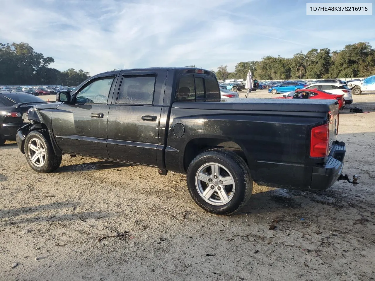 2007 Dodge Dakota Quad Slt VIN: 1D7HE48K37S216916 Lot: 87187984