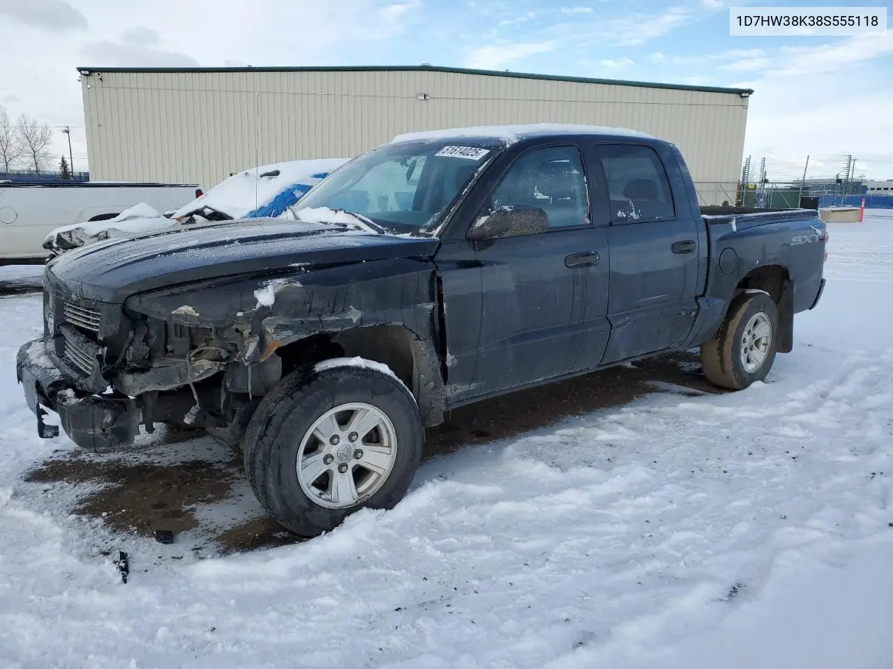 2008 Dodge Dakota Sxt VIN: 1D7HW38K38S555118 Lot: 51614025