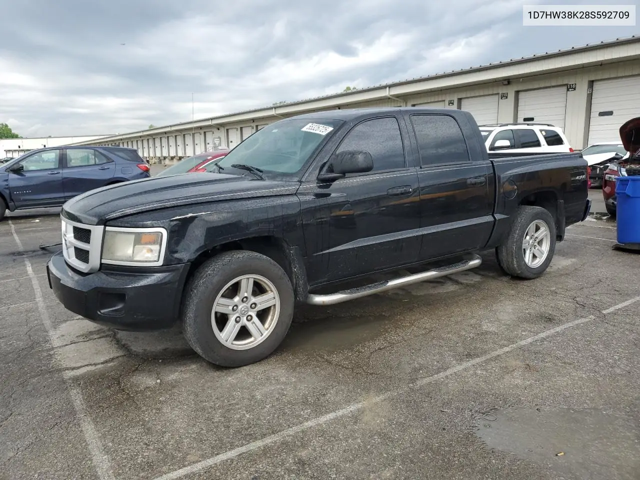 2008 Dodge Dakota Sxt VIN: 1D7HW38K28S592709 Lot: 55326725