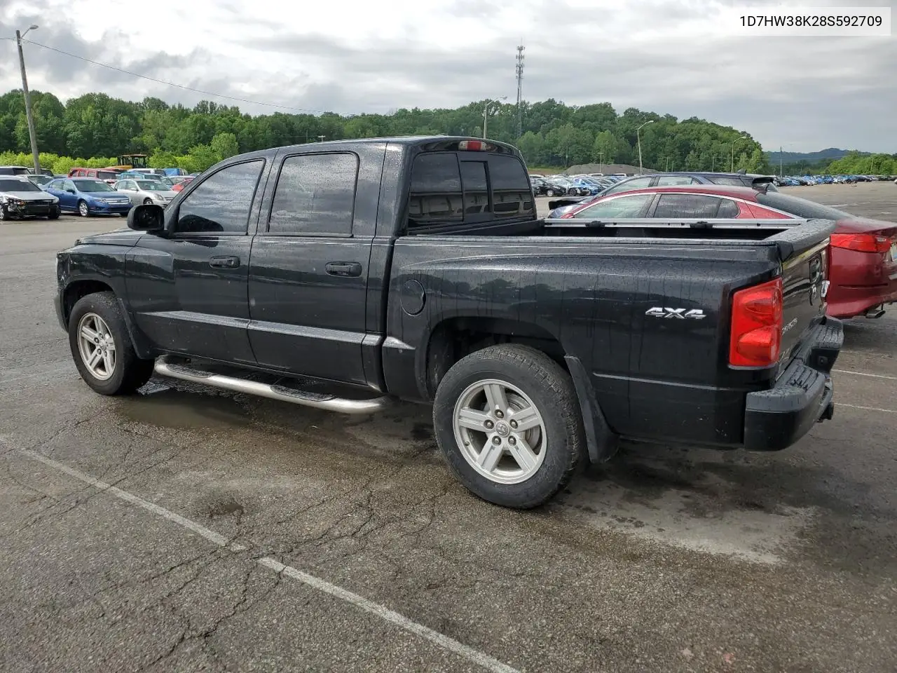 2008 Dodge Dakota Sxt VIN: 1D7HW38K28S592709 Lot: 55326725