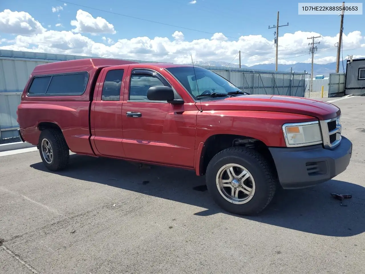2008 Dodge Dakota St VIN: 1D7HE22K88S540653 Lot: 56071425
