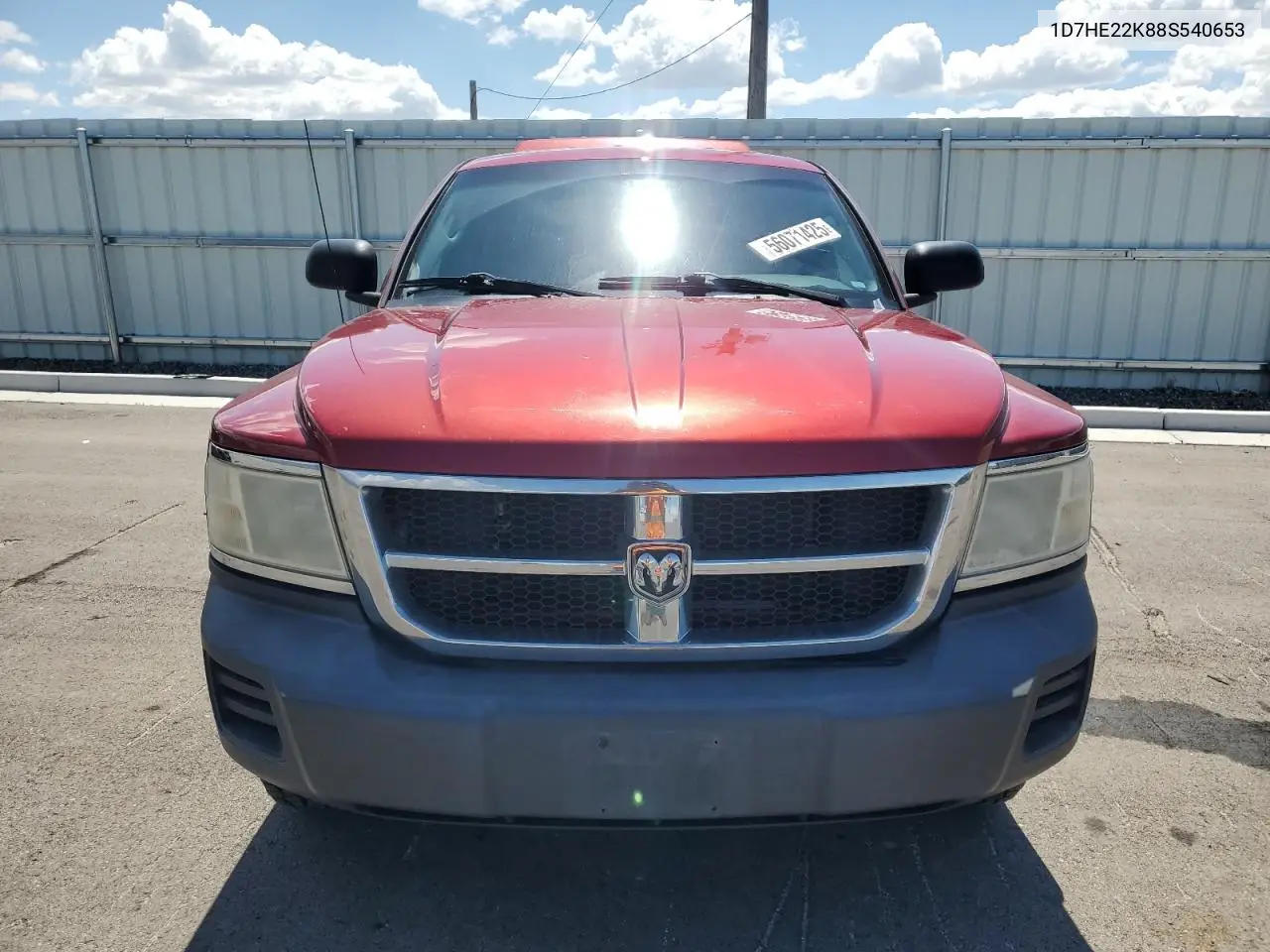 2008 Dodge Dakota St VIN: 1D7HE22K88S540653 Lot: 56071425