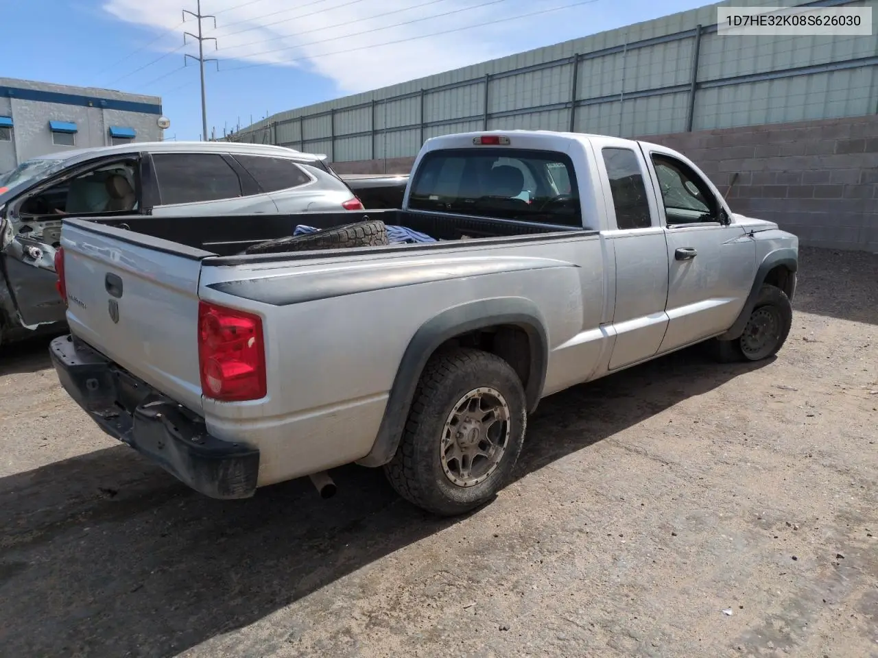 2008 Dodge Dakota Sxt VIN: 1D7HE32K08S626030 Lot: 56253975