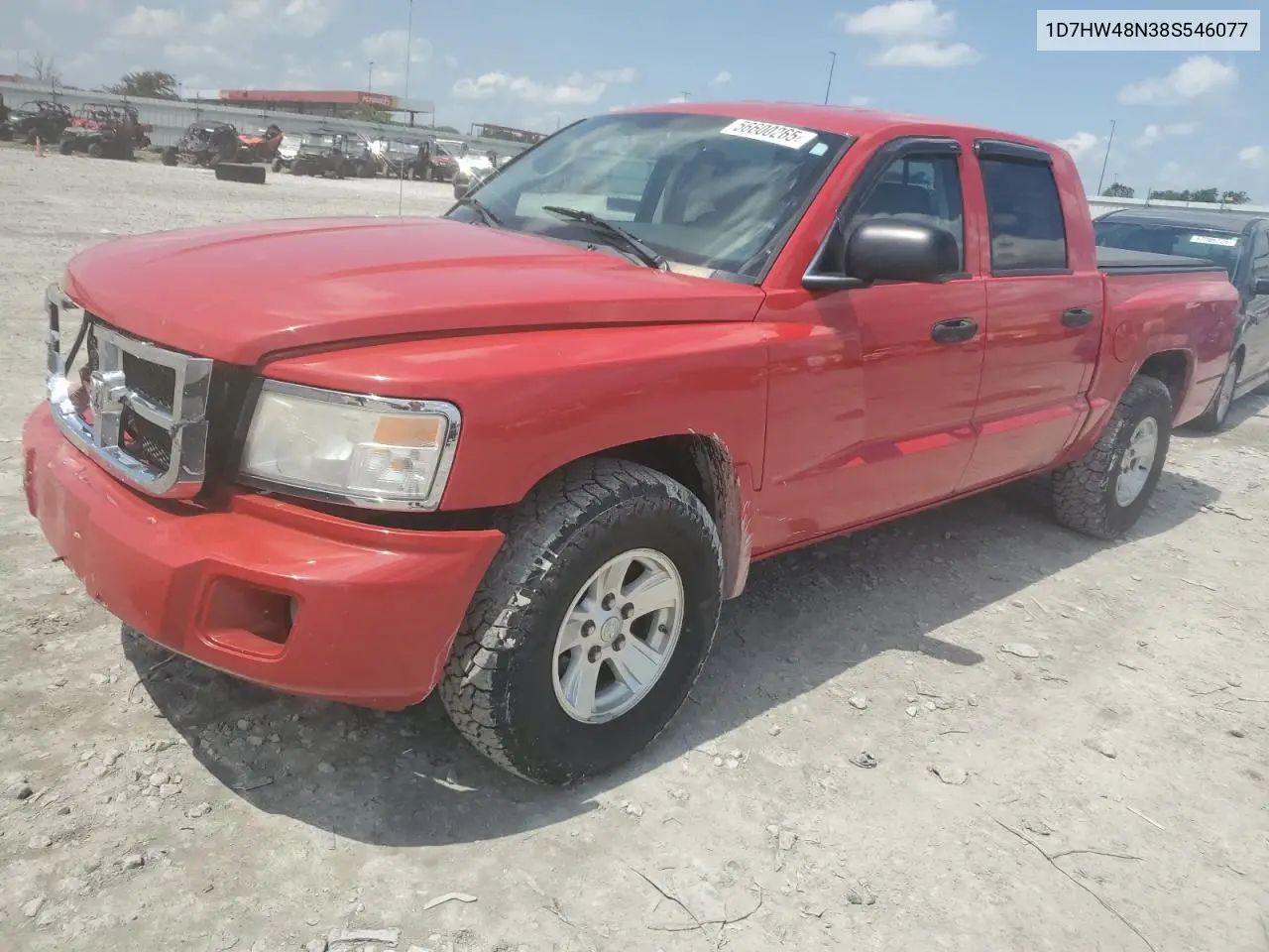 2008 Dodge Dakota Quad Slt VIN: 1D7HW48N38S546077 Lot: 56600265