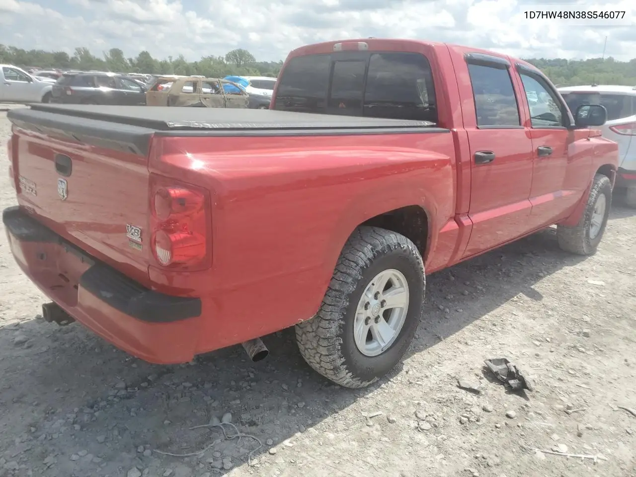 2008 Dodge Dakota Quad Slt VIN: 1D7HW48N38S546077 Lot: 56600265