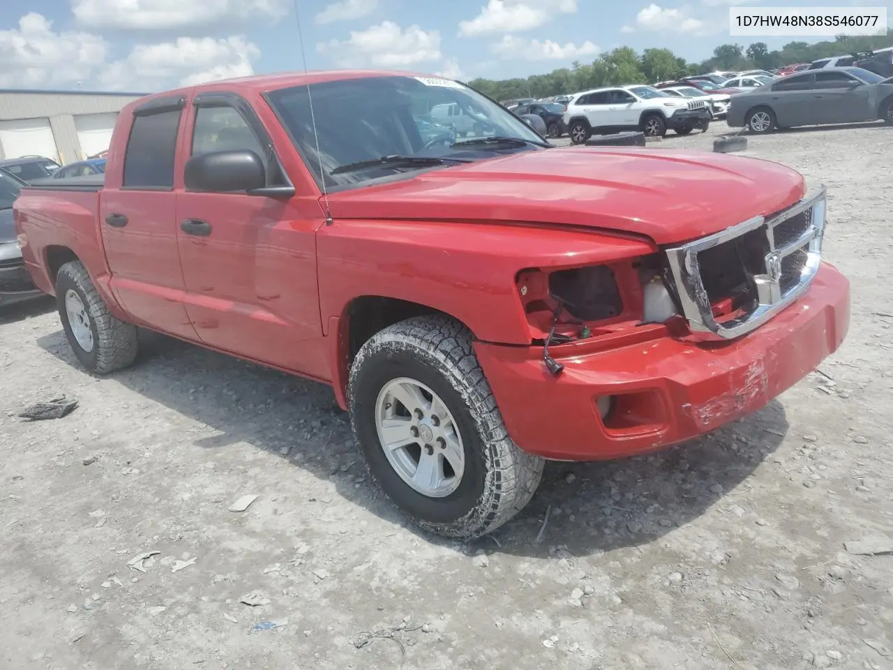 2008 Dodge Dakota Quad Slt VIN: 1D7HW48N38S546077 Lot: 56600265
