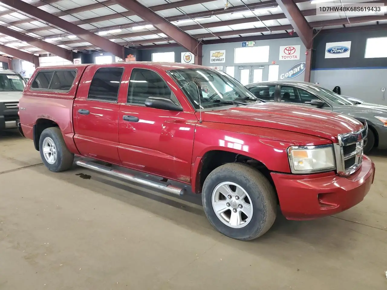 2008 Dodge Dakota Quad Slt VIN: 1D7HW48K68S619433 Lot: 57327015