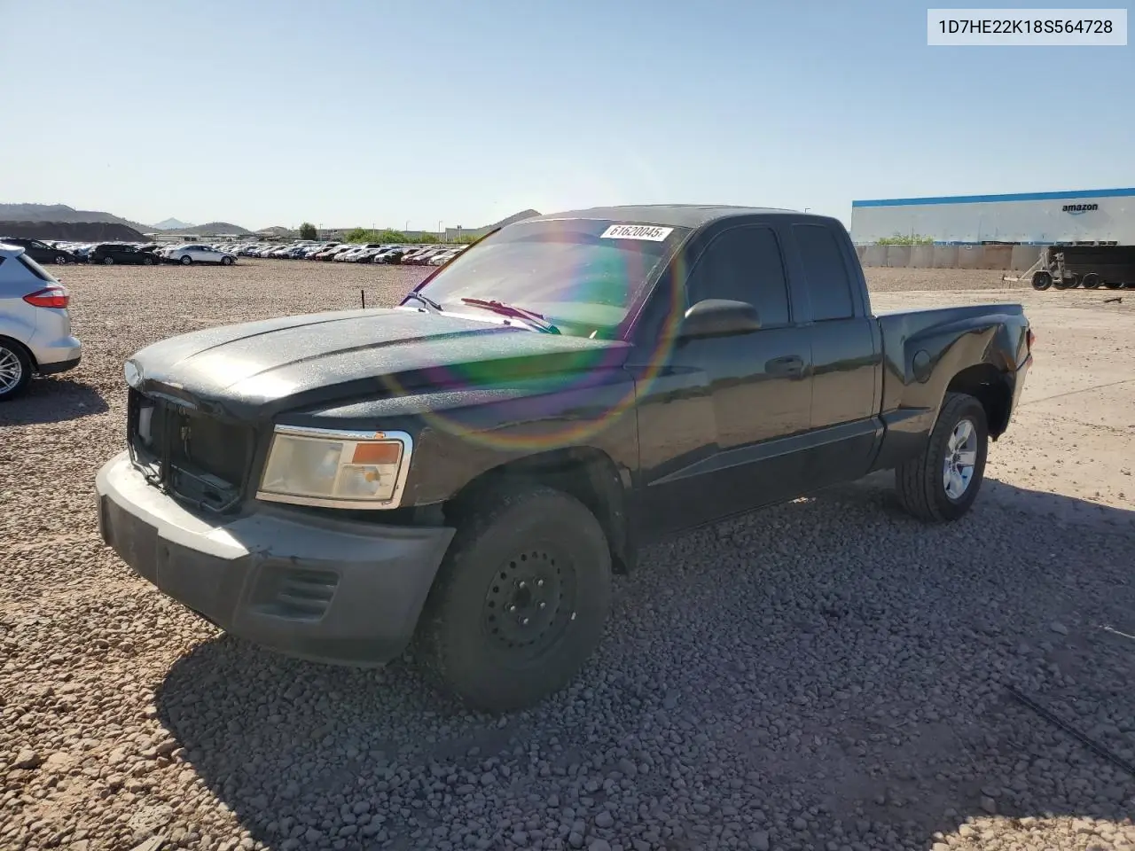 2008 Dodge Dakota St VIN: 1D7HE22K18S564728 Lot: 61620045