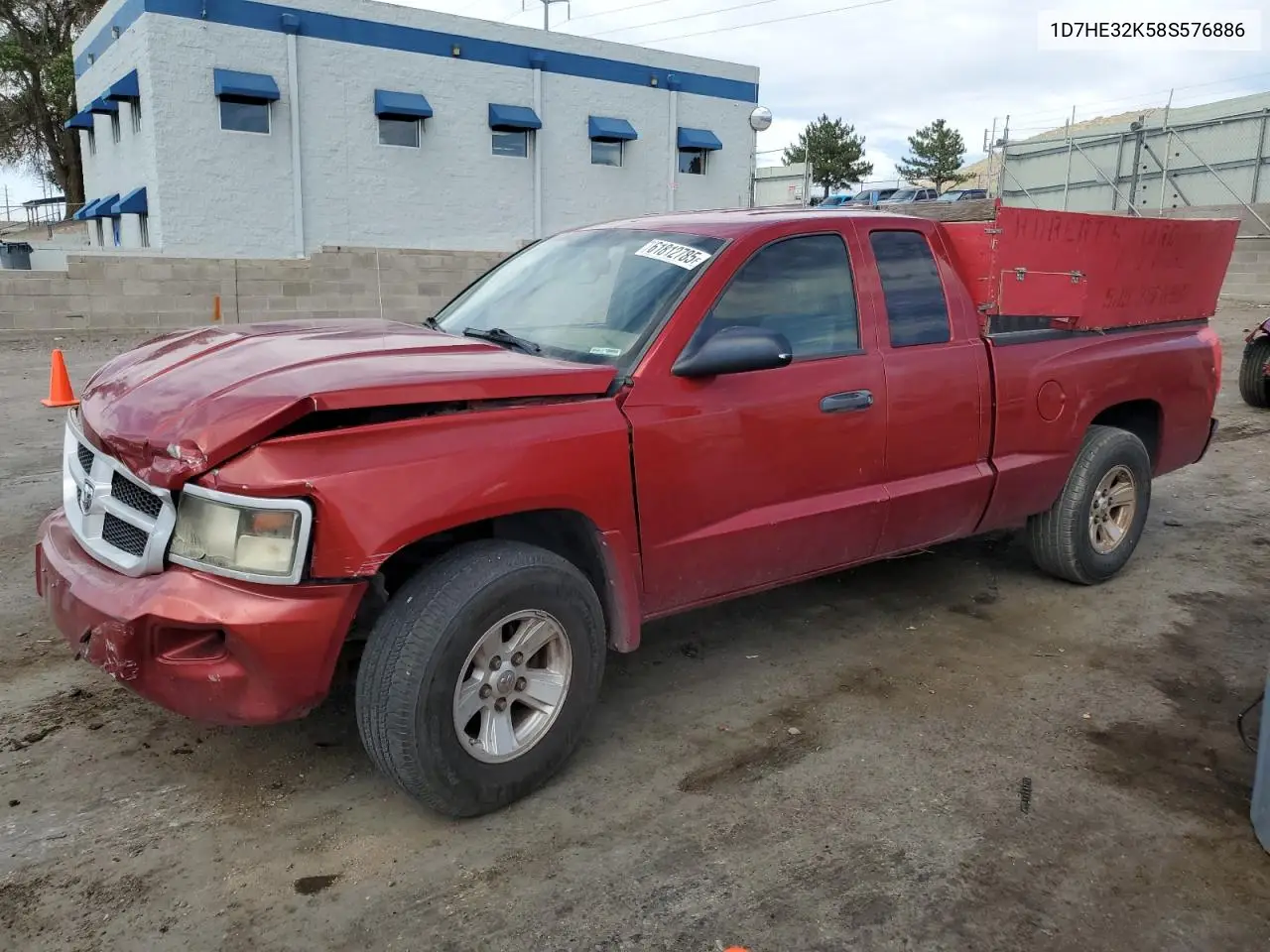 2008 Dodge Dakota Sxt VIN: 1D7HE32K58S576886 Lot: 61812785