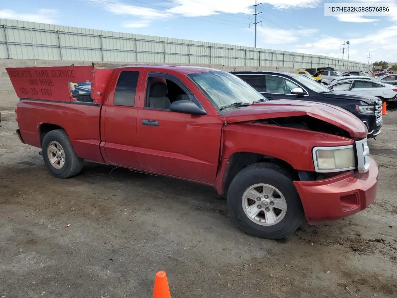 2008 Dodge Dakota Sxt VIN: 1D7HE32K58S576886 Lot: 61812785