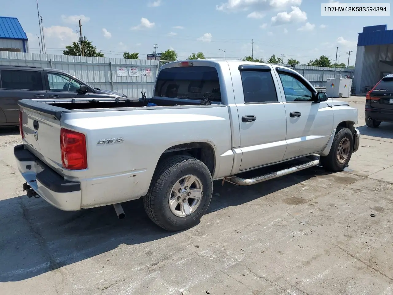 2008 Dodge Dakota Quad Slt VIN: 1D7HW48K58S594394 Lot: 62766475