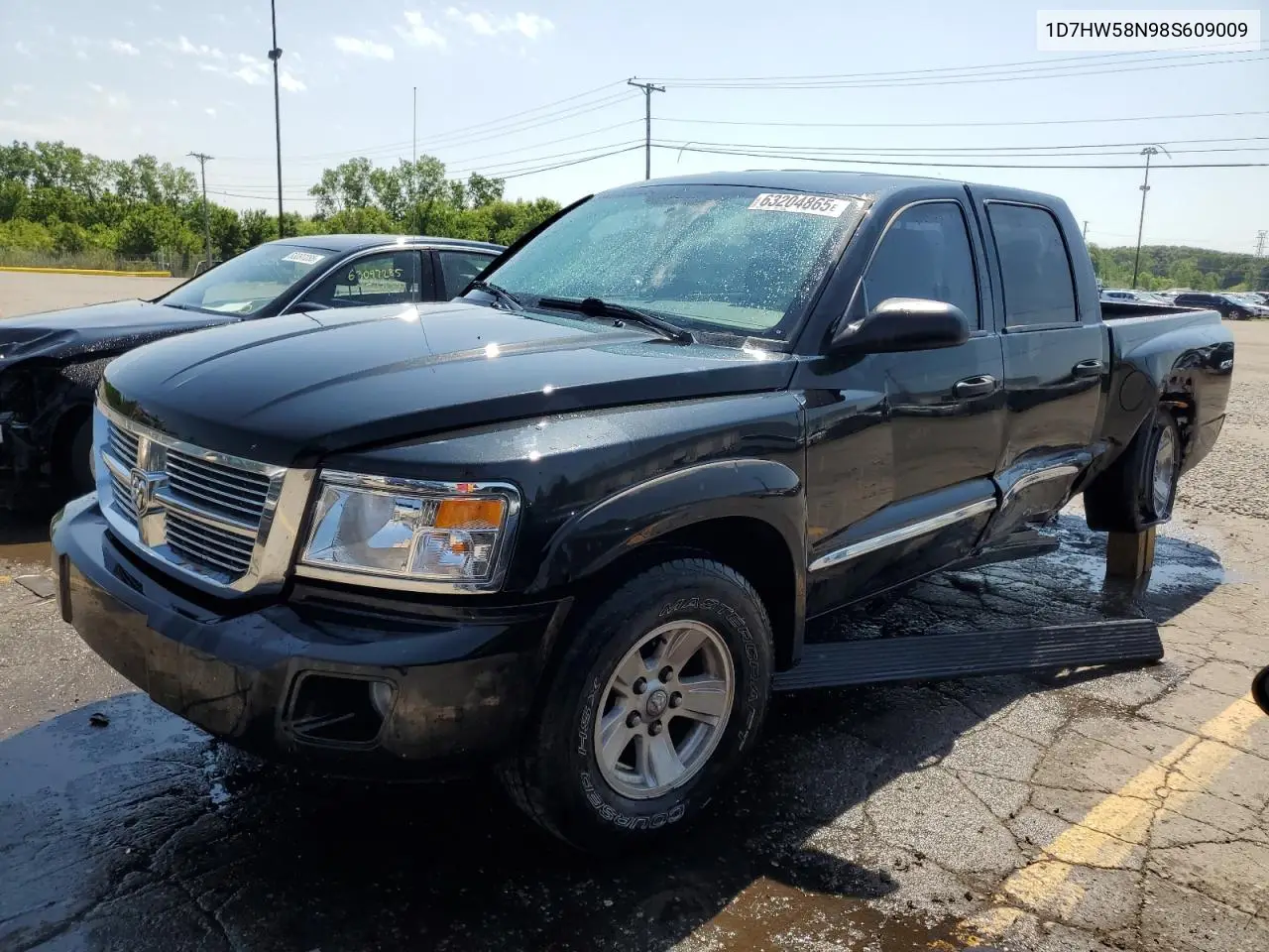 2008 Dodge Dakota Quad Laramie VIN: 1D7HW58N98S609009 Lot: 63204865
