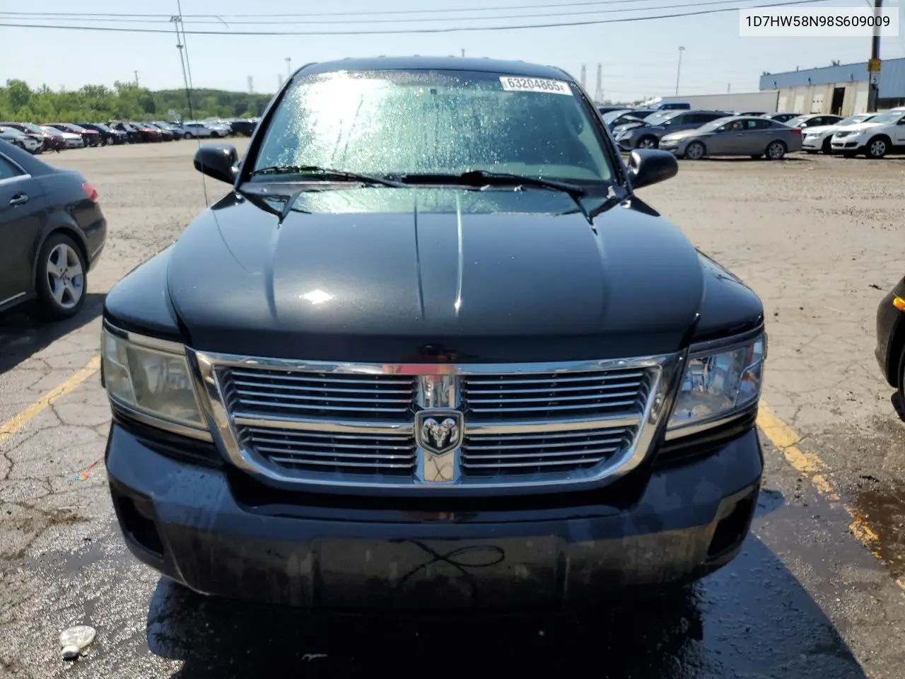 2008 Dodge Dakota Quad Laramie VIN: 1D7HW58N98S609009 Lot: 63204865