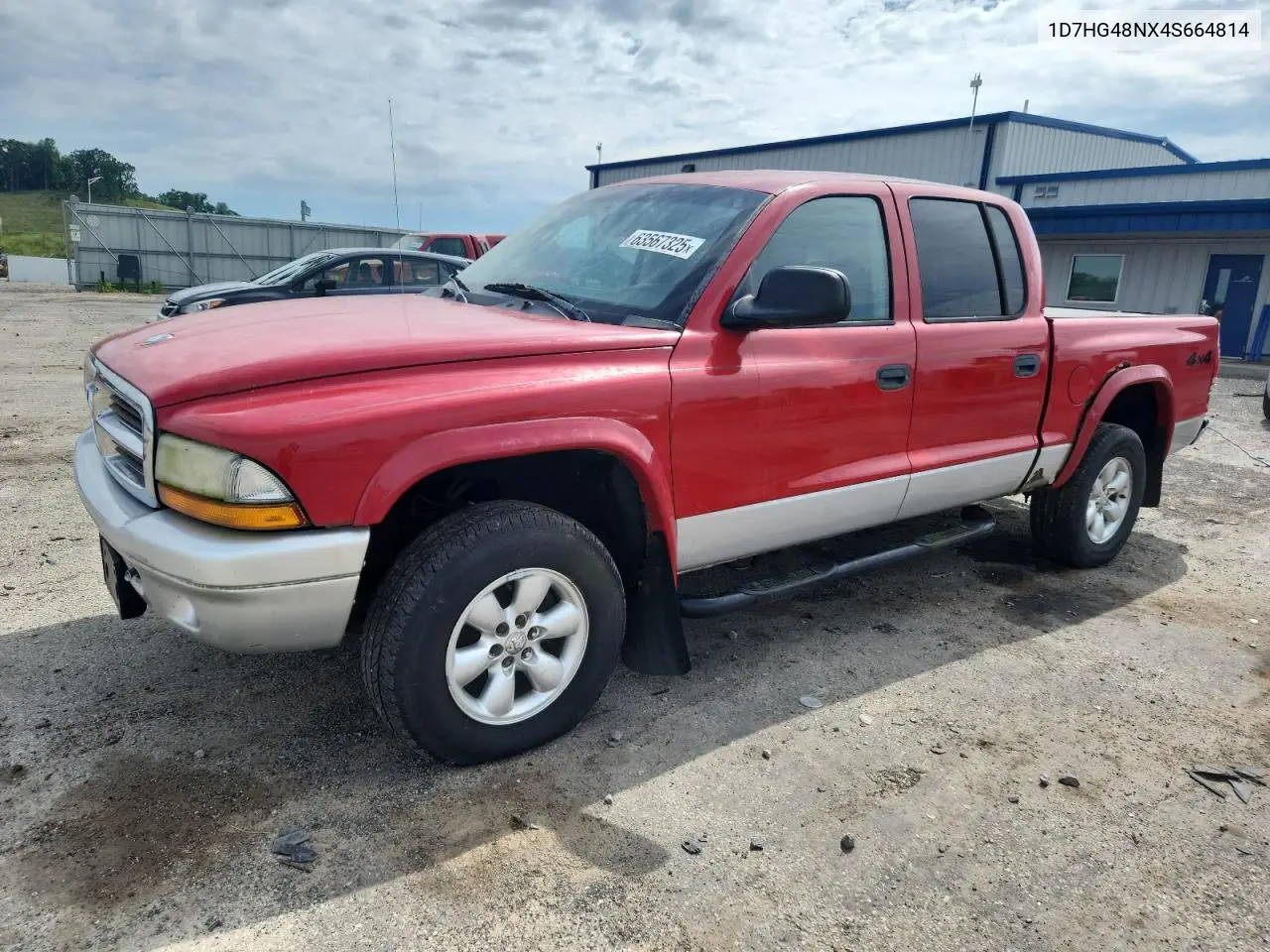 2008 Dodge Dakota Quad Slt VIN: 1D7HG48NX4S664814 Lot: 63567325