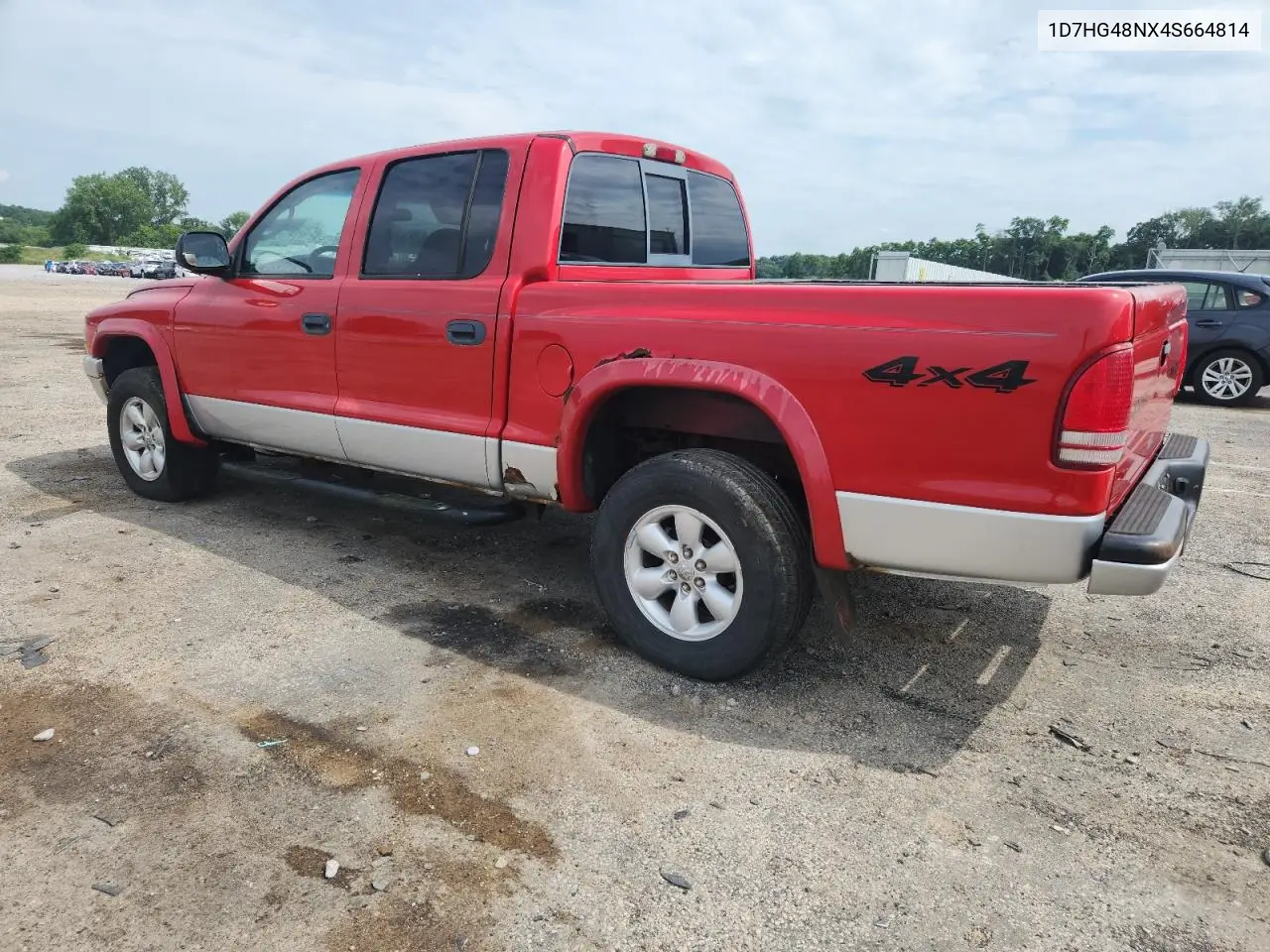 2008 Dodge Dakota Quad Slt VIN: 1D7HG48NX4S664814 Lot: 63567325