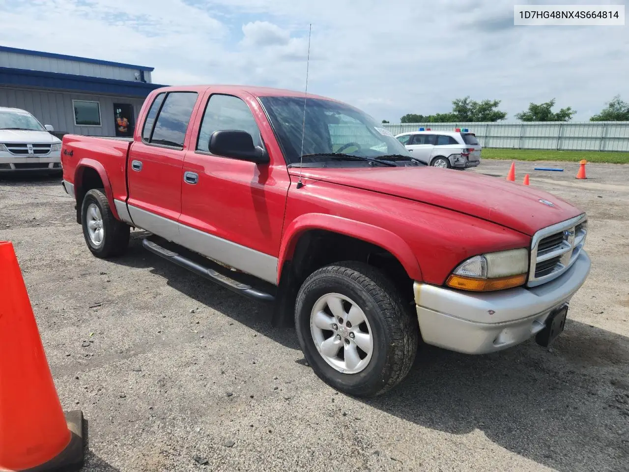 2008 Dodge Dakota Quad Slt VIN: 1D7HG48NX4S664814 Lot: 63567325