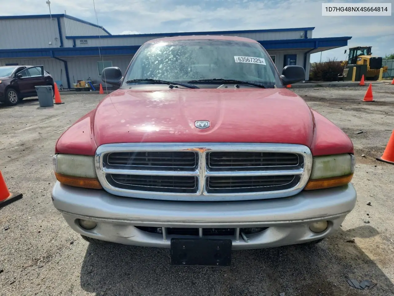 2008 Dodge Dakota Quad Slt VIN: 1D7HG48NX4S664814 Lot: 63567325