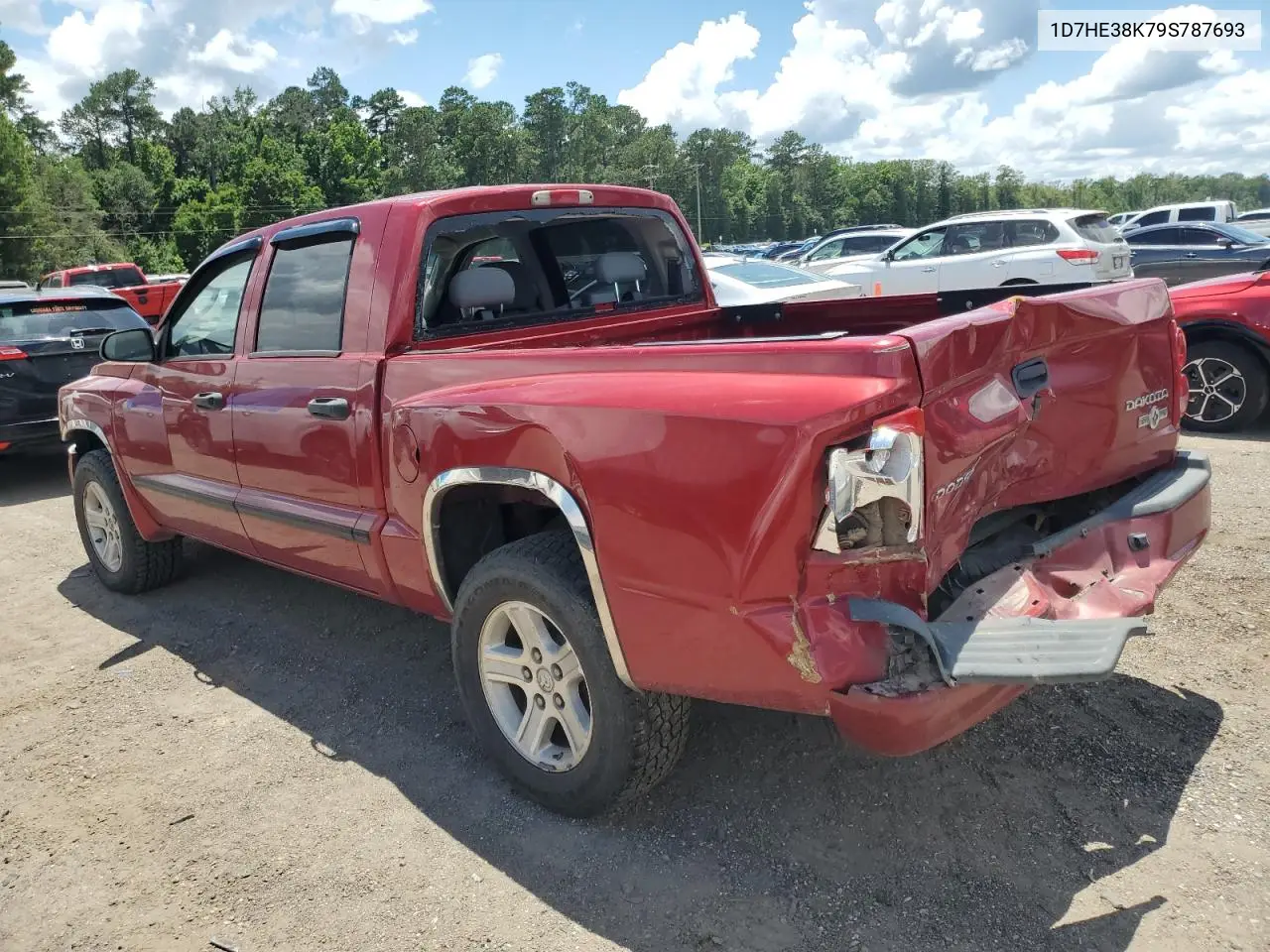2009 Dodge Dakota Sxt VIN: 1D7HE38K79S787693 Lot: 58202565