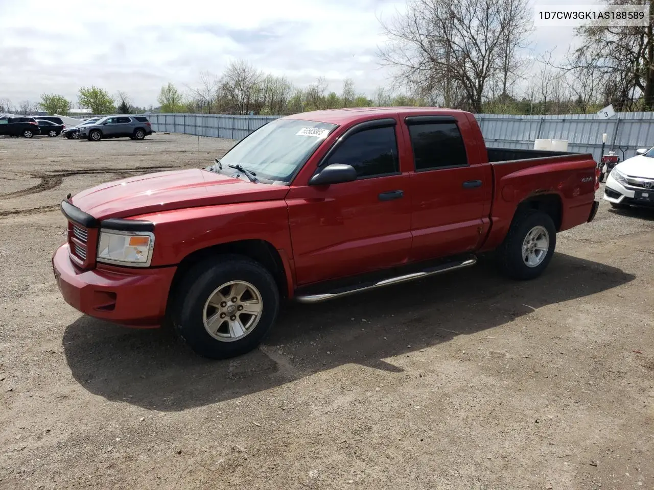 2010 Dodge Dakota Sxt VIN: 1D7CW3GK1AS188589 Lot: 55565865