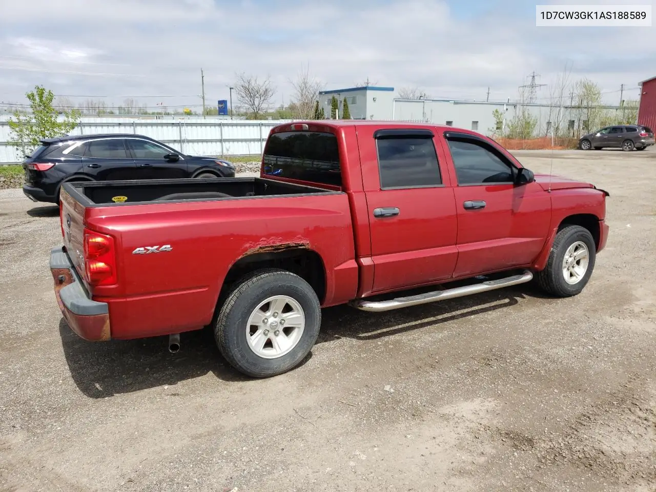 2010 Dodge Dakota Sxt VIN: 1D7CW3GK1AS188589 Lot: 55565865