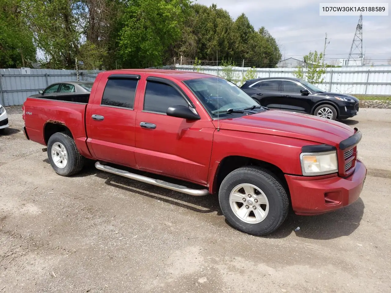 2010 Dodge Dakota Sxt VIN: 1D7CW3GK1AS188589 Lot: 55565865