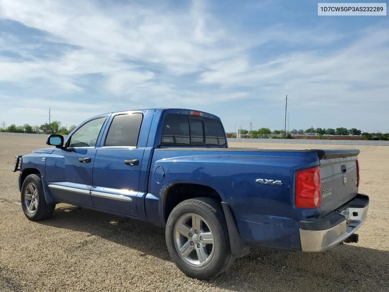 2010 Dodge Dakota Laramie VIN: 1D7CW5GP3AS232289 Lot: 56669655