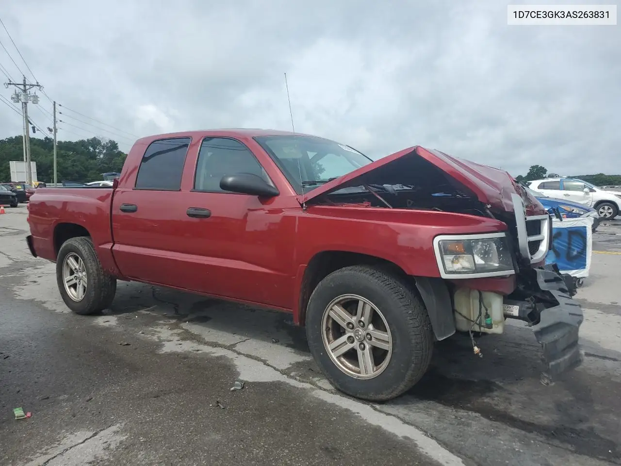2010 Dodge Dakota Sxt VIN: 1D7CE3GK3AS263831 Lot: 61444305