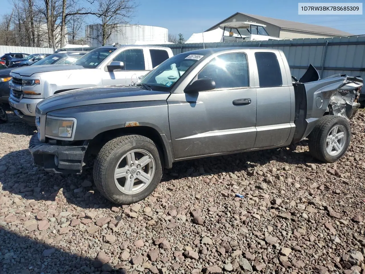2011 Dodge Dakota Slt VIN: 1D7RW3BK7BS685309 Lot: 53671995