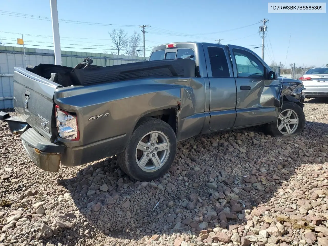 2011 Dodge Dakota Slt VIN: 1D7RW3BK7BS685309 Lot: 53671995