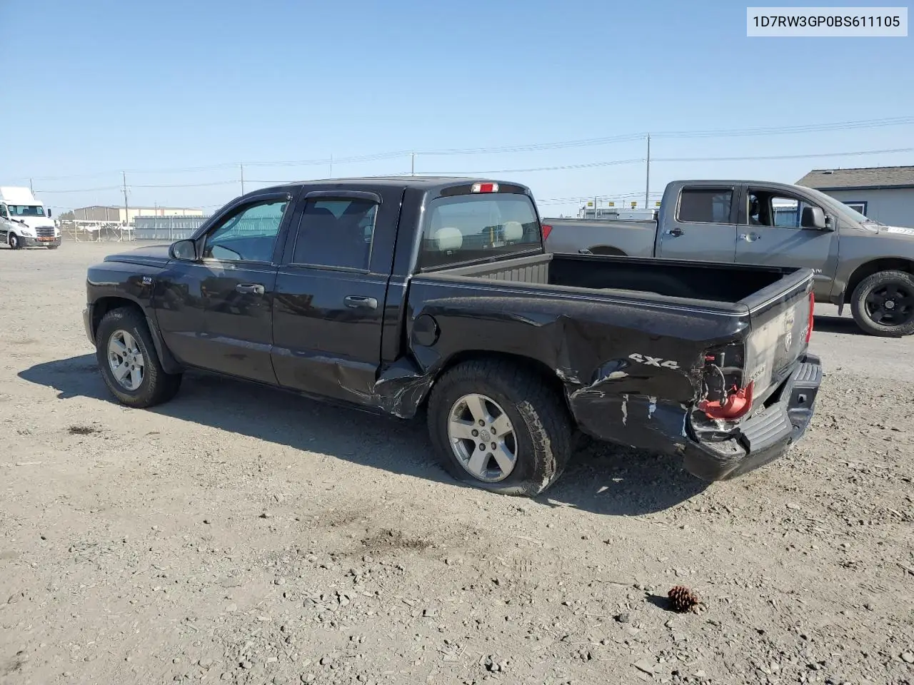2011 Dodge Dakota Slt VIN: 1D7RW3GP0BS611105 Lot: 61239585