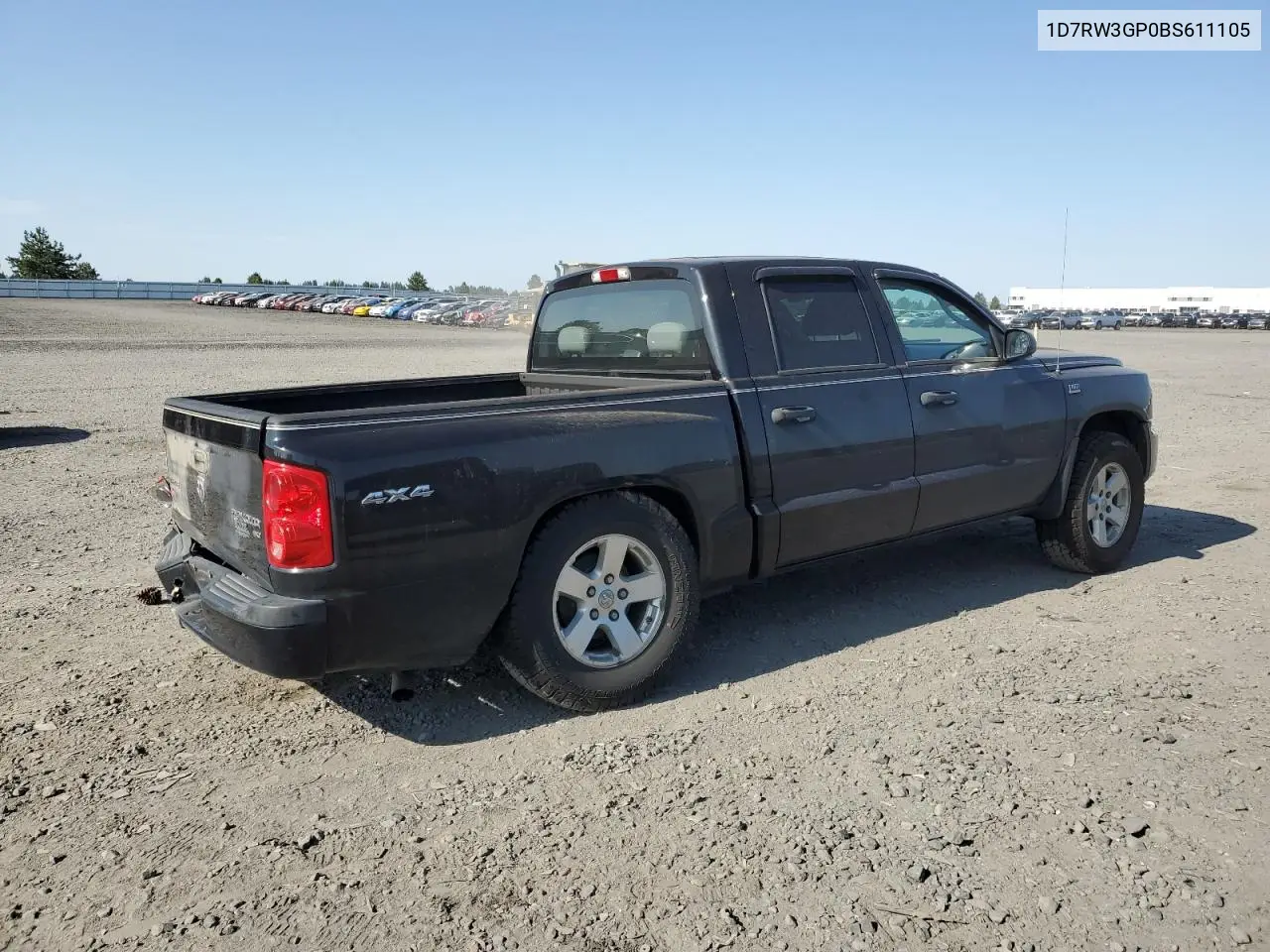 2011 Dodge Dakota Slt VIN: 1D7RW3GP0BS611105 Lot: 61239585