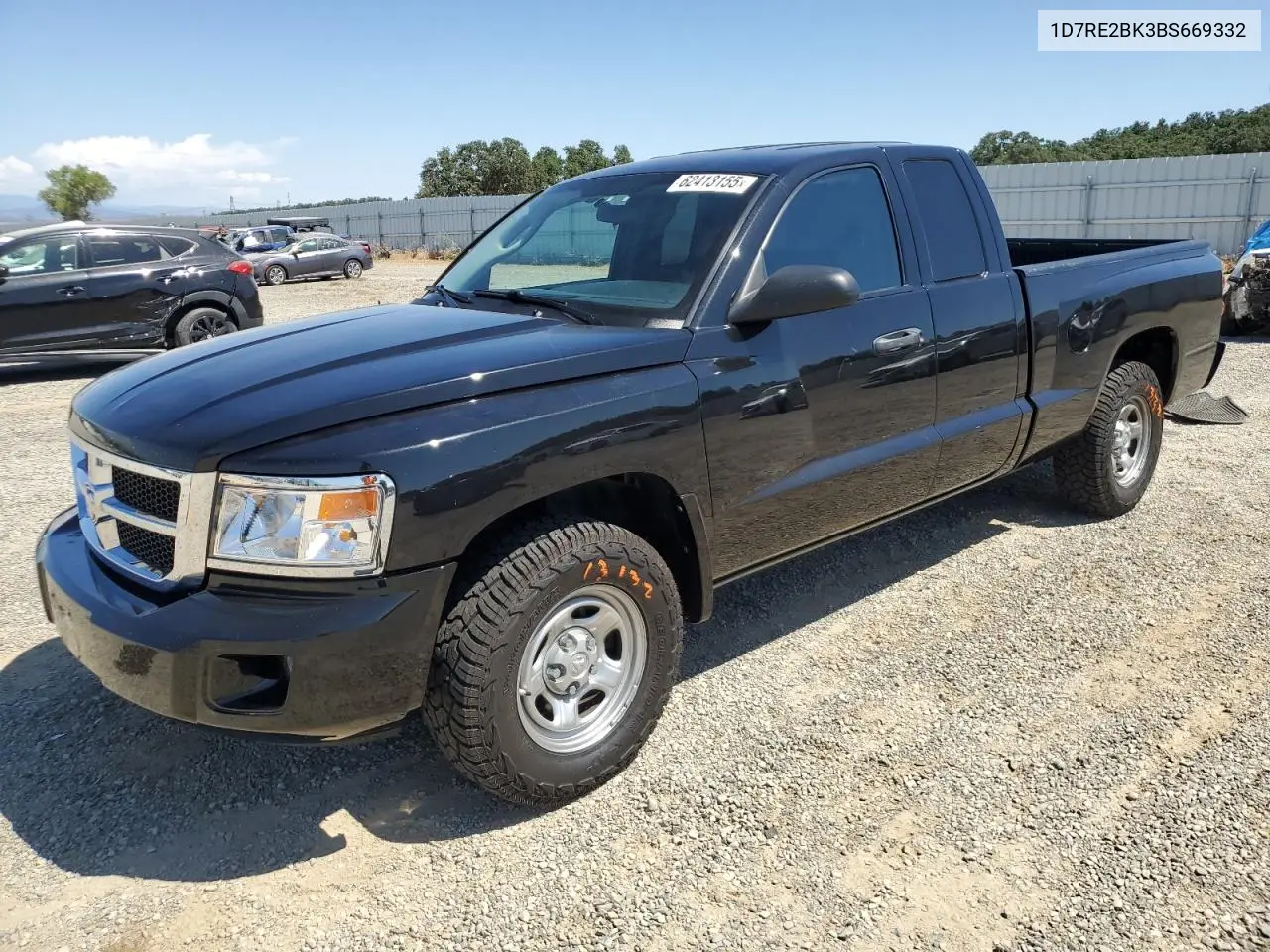 2011 Dodge Dakota St VIN: 1D7RE2BK3BS669332 Lot: 62413155