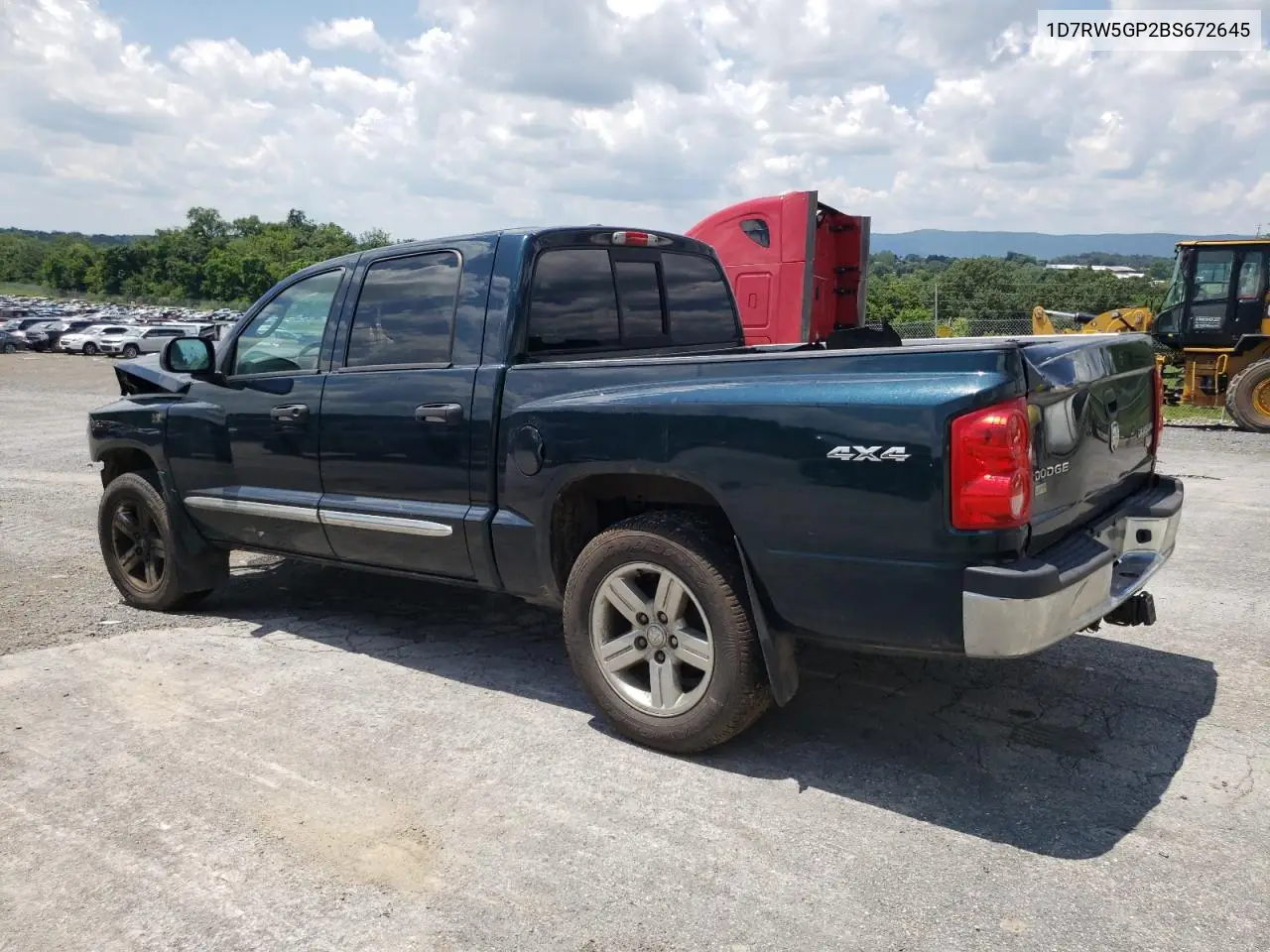 2011 Dodge Dakota Laramie VIN: 1D7RW5GP2BS672645 Lot: 63300915