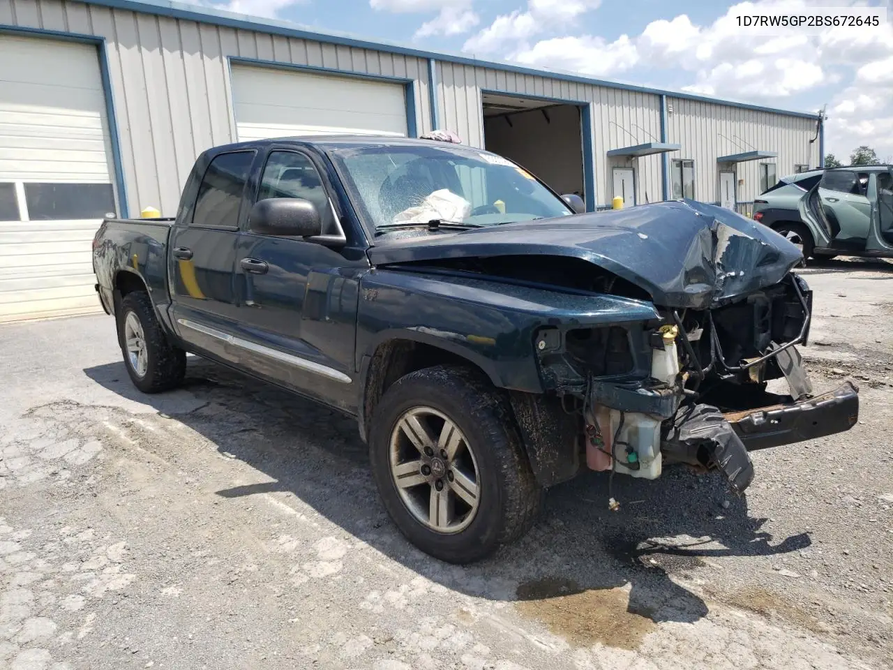 2011 Dodge Dakota Laramie VIN: 1D7RW5GP2BS672645 Lot: 63300915
