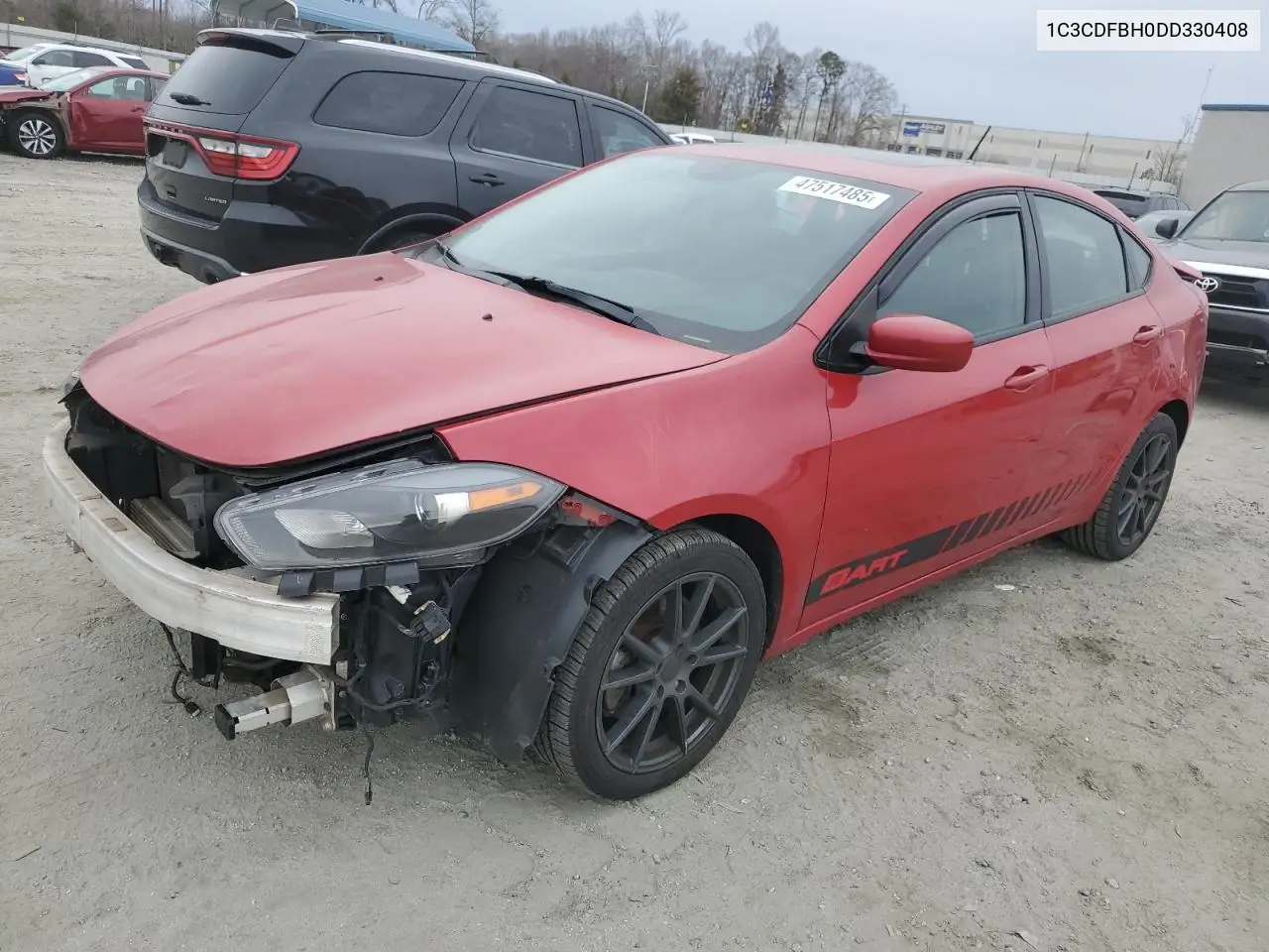 2013 Dodge Dart Sxt VIN: 1C3CDFBH0DD330408 Lot: 47517485