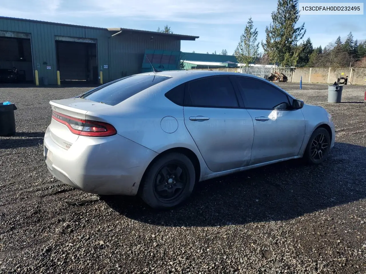 2013 Dodge Dart Se VIN: 1C3CDFAH0DD232495 Lot: 49689155