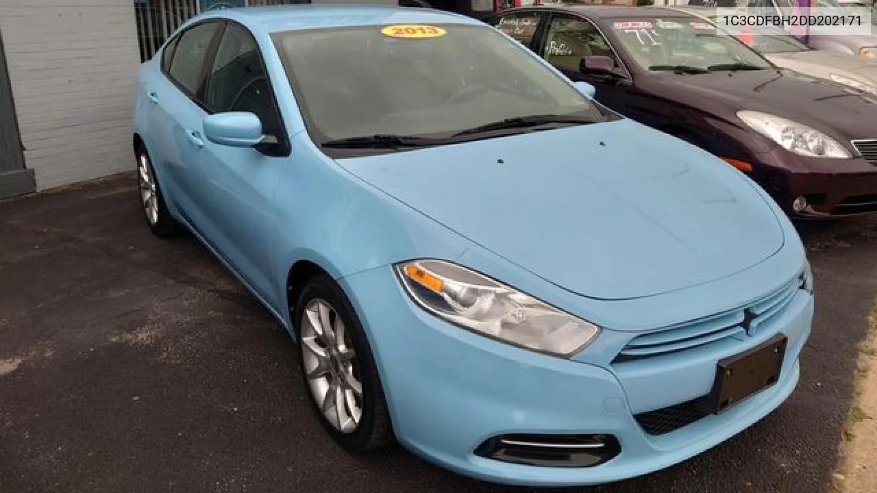 2013 Dodge Dart Sxt VIN: 1C3CDFBH2DD202171 Lot: 56058702