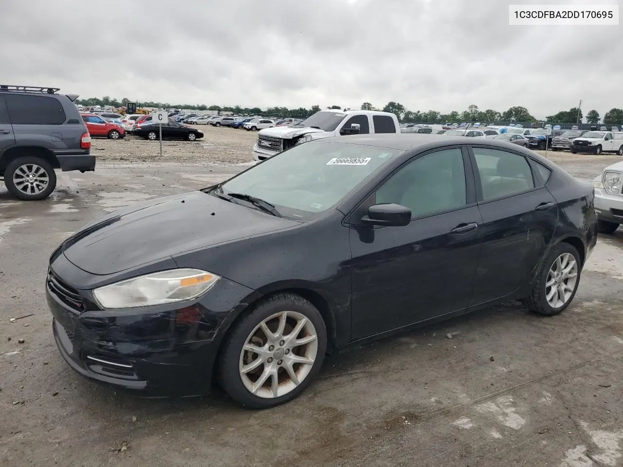 2013 Dodge Dart Sxt VIN: 1C3CDFBA2DD170695 Lot: 56669855