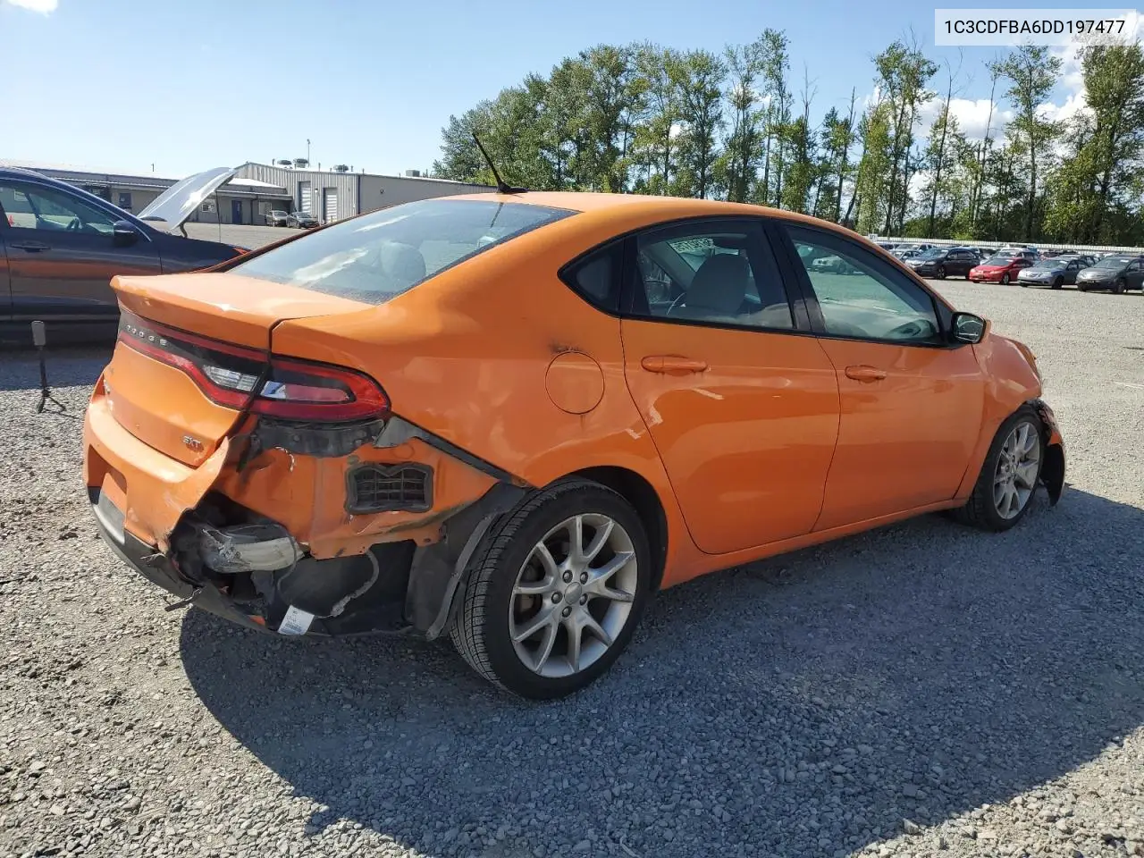 2013 Dodge Dart Sxt VIN: 1C3CDFBA6DD197477 Lot: 56792175