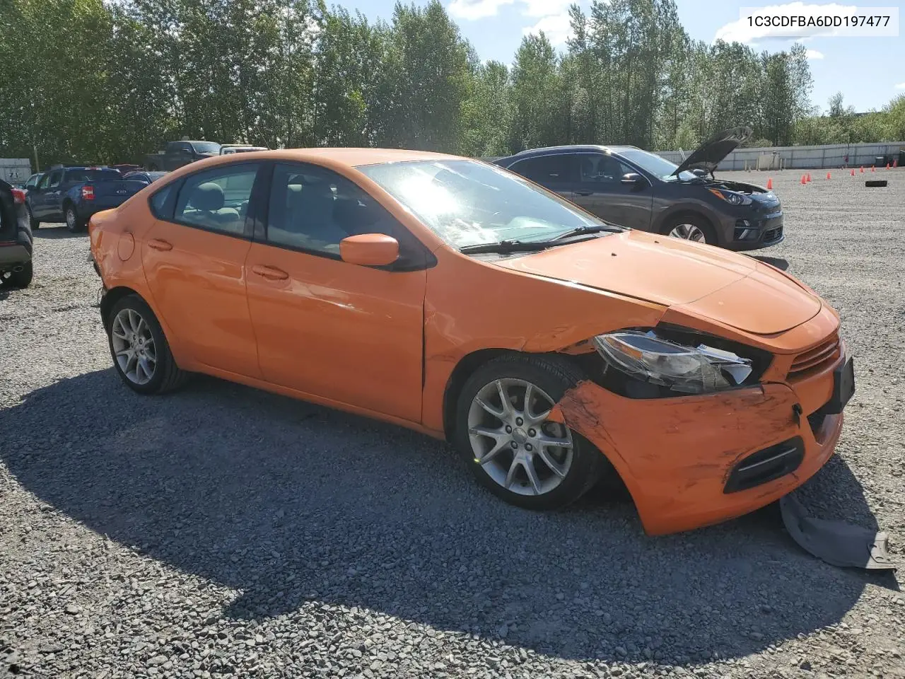 2013 Dodge Dart Sxt VIN: 1C3CDFBA6DD197477 Lot: 56792175