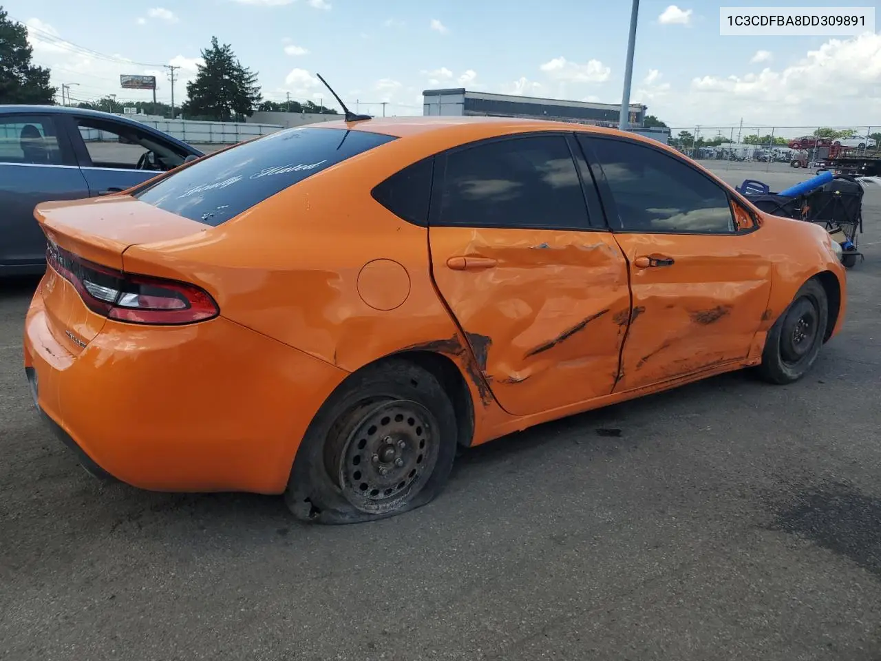 2013 Dodge Dart Sxt VIN: 1C3CDFBA8DD309891 Lot: 58778555
