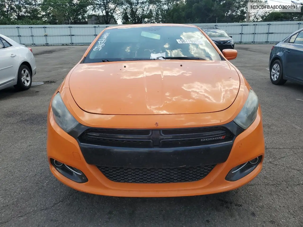 2013 Dodge Dart Sxt VIN: 1C3CDFBA8DD309891 Lot: 58778555