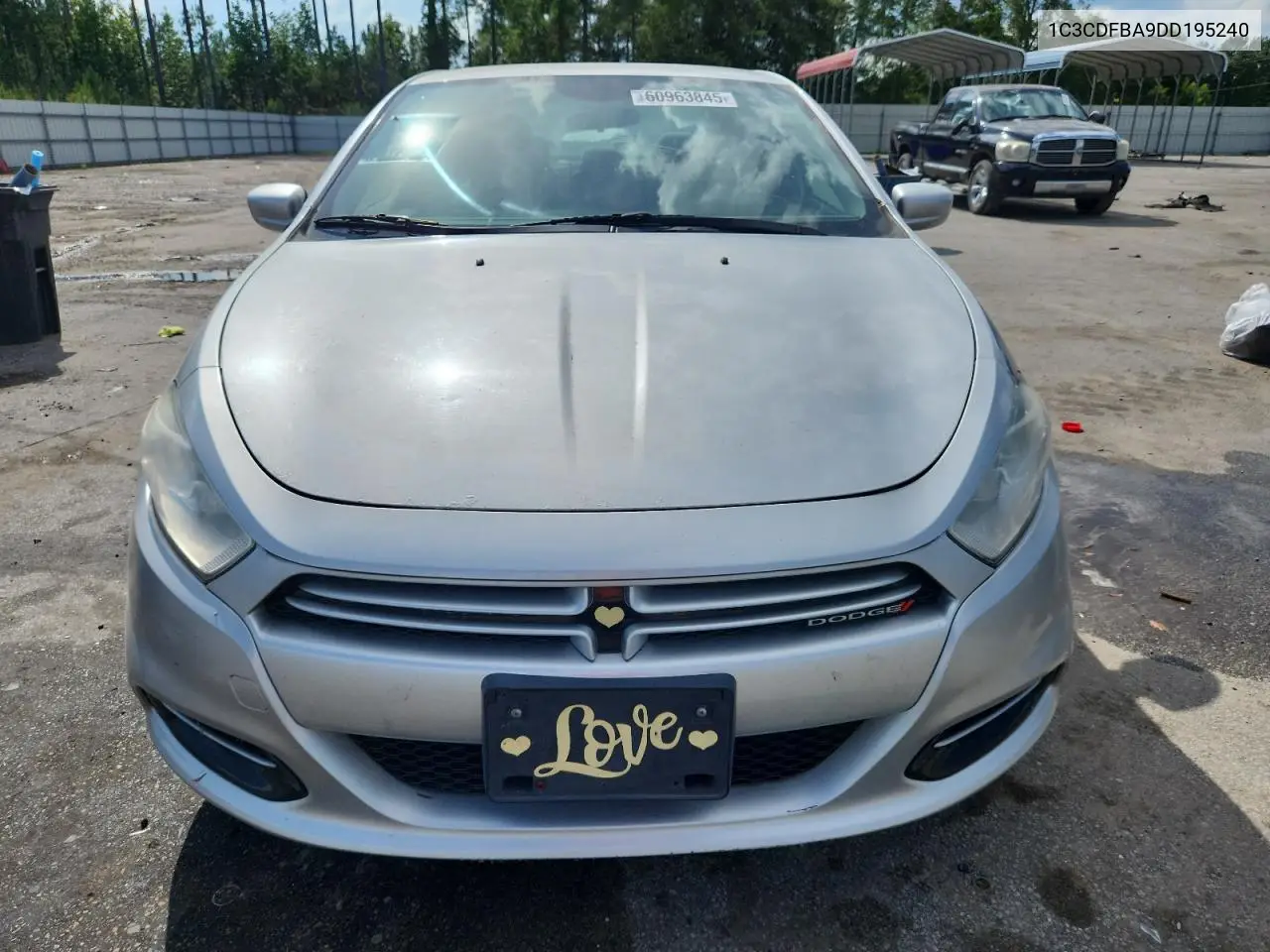 2013 Dodge Dart Sxt VIN: 1C3CDFBA9DD195240 Lot: 60963845