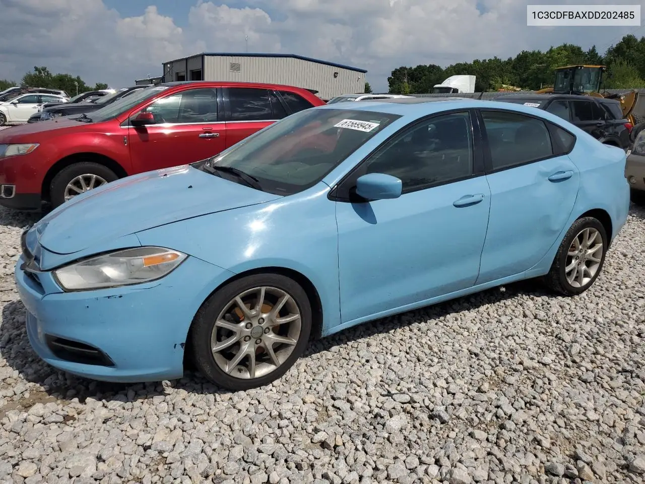 2013 Dodge Dart Sxt VIN: 1C3CDFBAXDD202485 Lot: 61569945