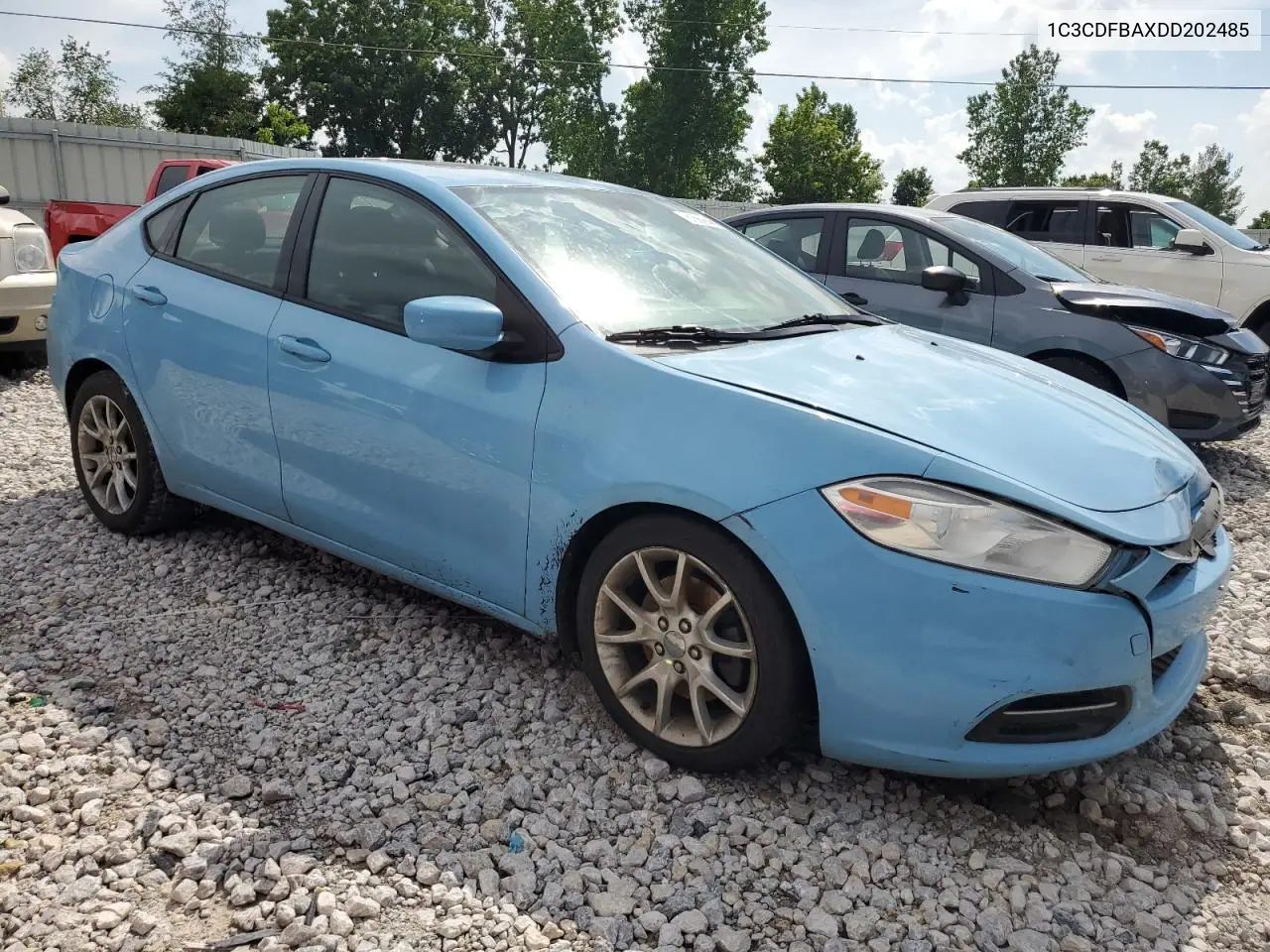 2013 Dodge Dart Sxt VIN: 1C3CDFBAXDD202485 Lot: 61569945