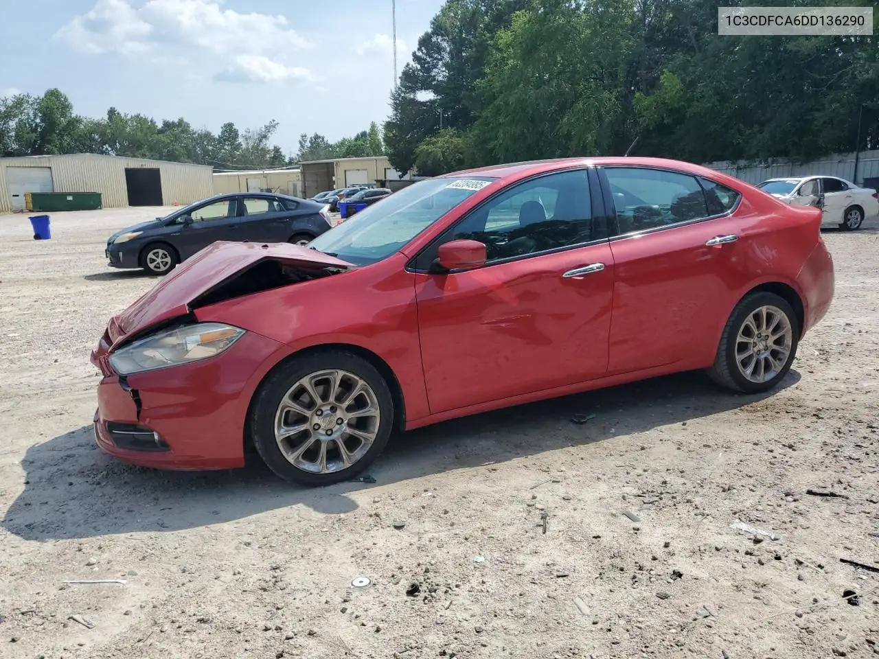 2013 Dodge Dart Limited VIN: 1C3CDFCA6DD136290 Lot: 62284995