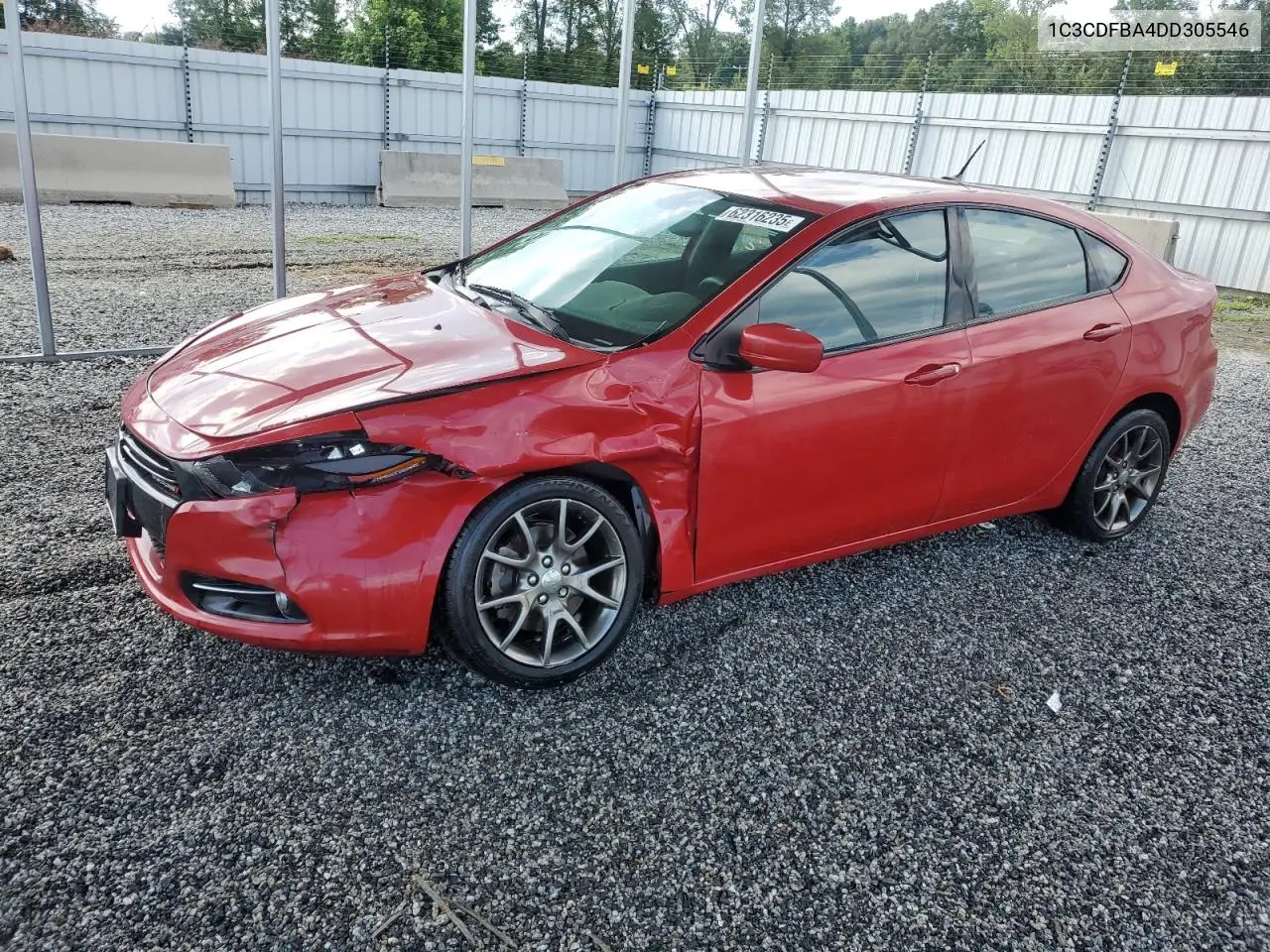 2013 Dodge Dart Sxt VIN: 1C3CDFBA4DD305546 Lot: 62316235
