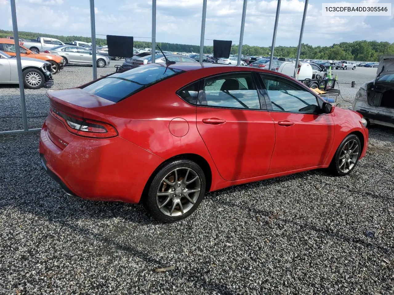 2013 Dodge Dart Sxt VIN: 1C3CDFBA4DD305546 Lot: 62316235