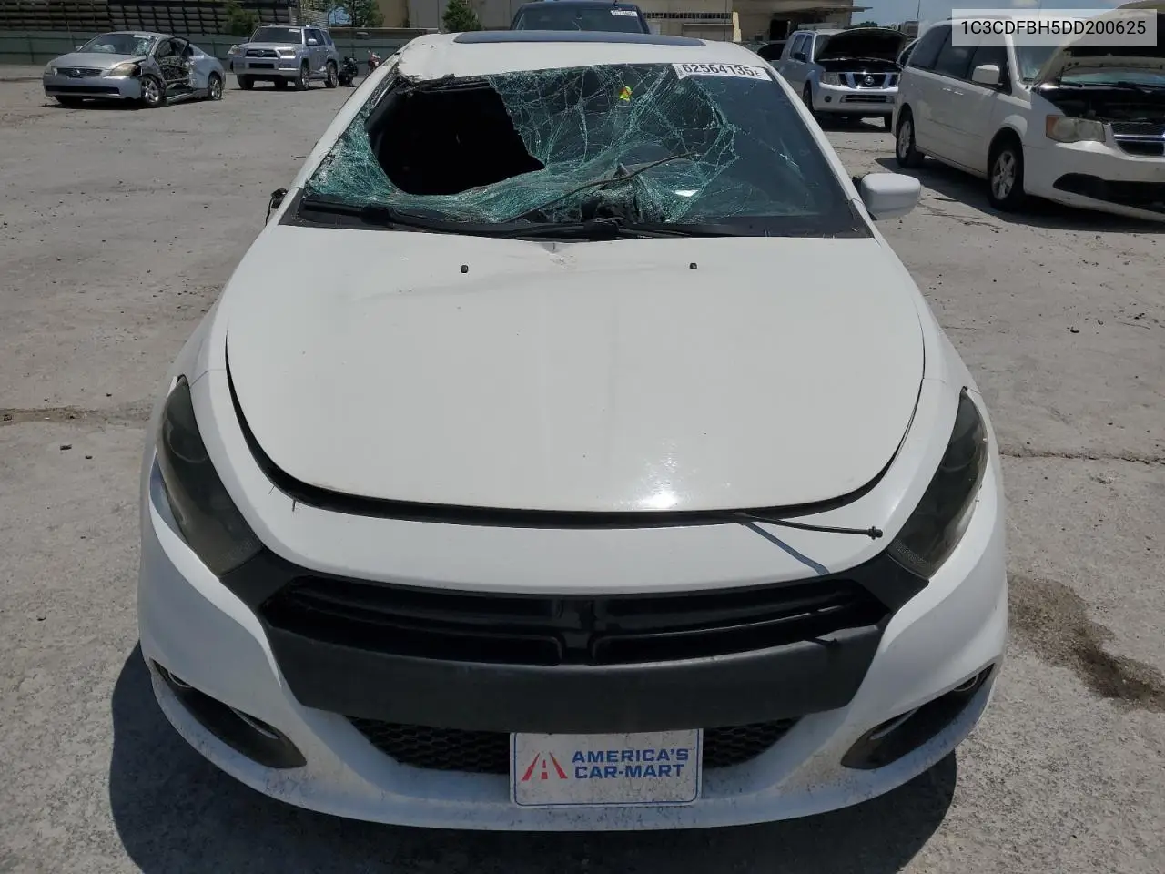 2013 Dodge Dart Sxt VIN: 1C3CDFBH5DD200625 Lot: 62564135
